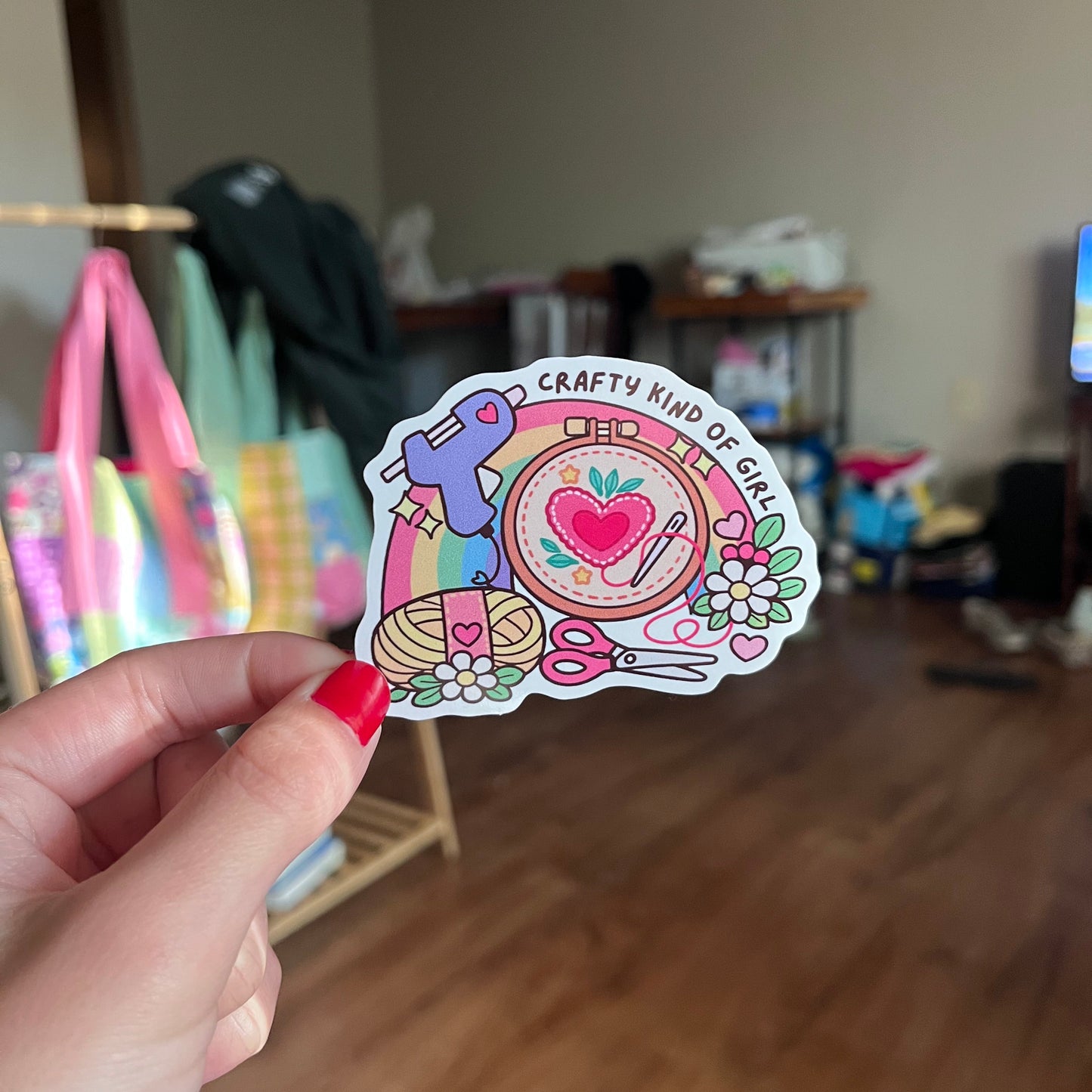 Crafty Kind of Girl Vinyl Sticker