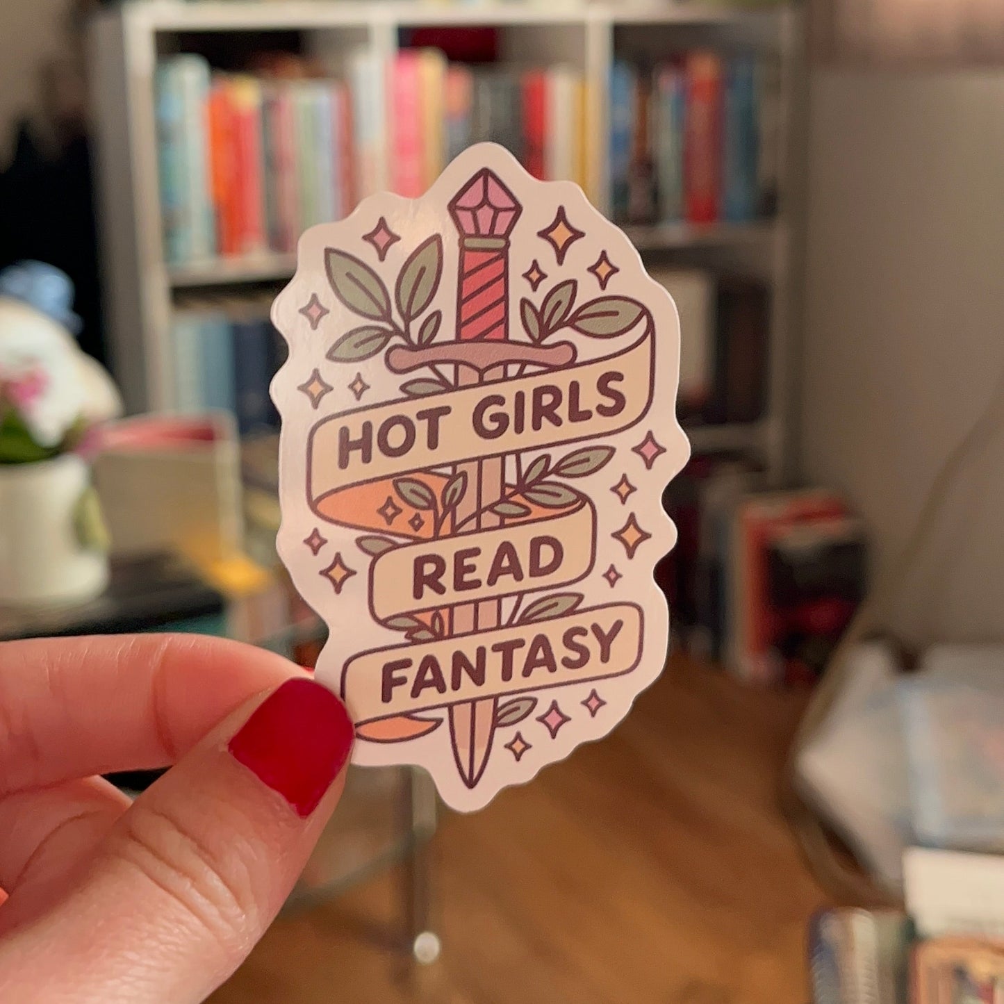 Hot Girls Read Fantasy 3" Vinyl Sticker