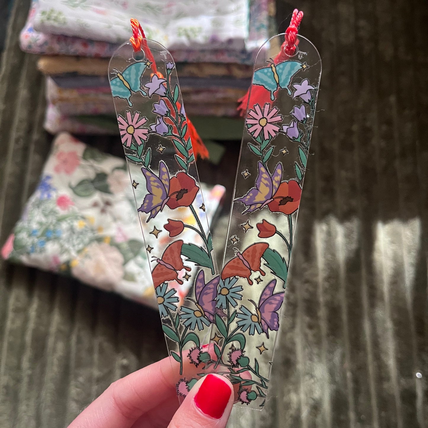 Butterfly Garden | Acrylic Bookmark