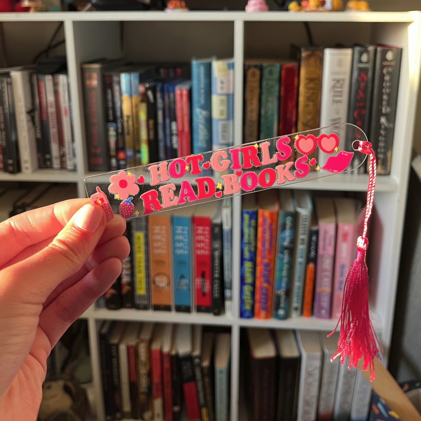 Hot Girls Read Books | Acrylic Bookmark