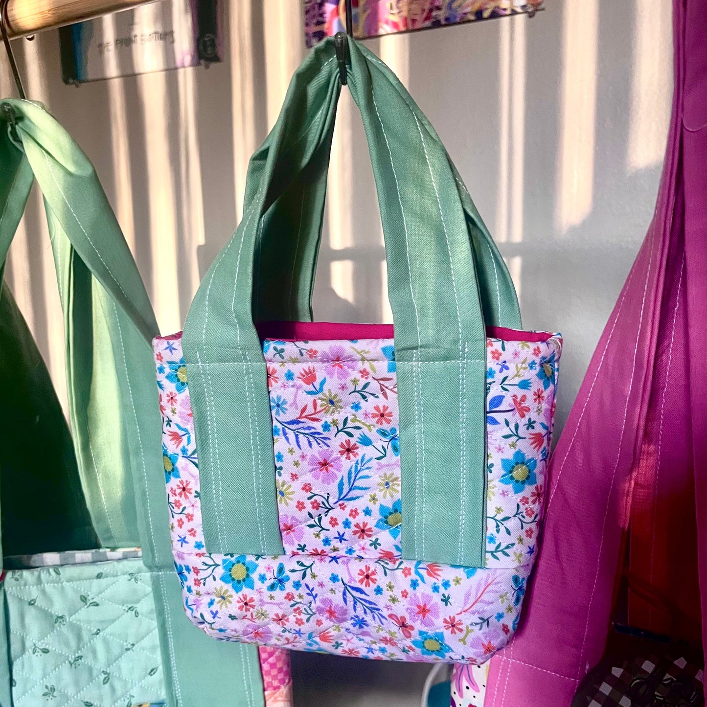 Florals on Parade Mini Quilted Tote
