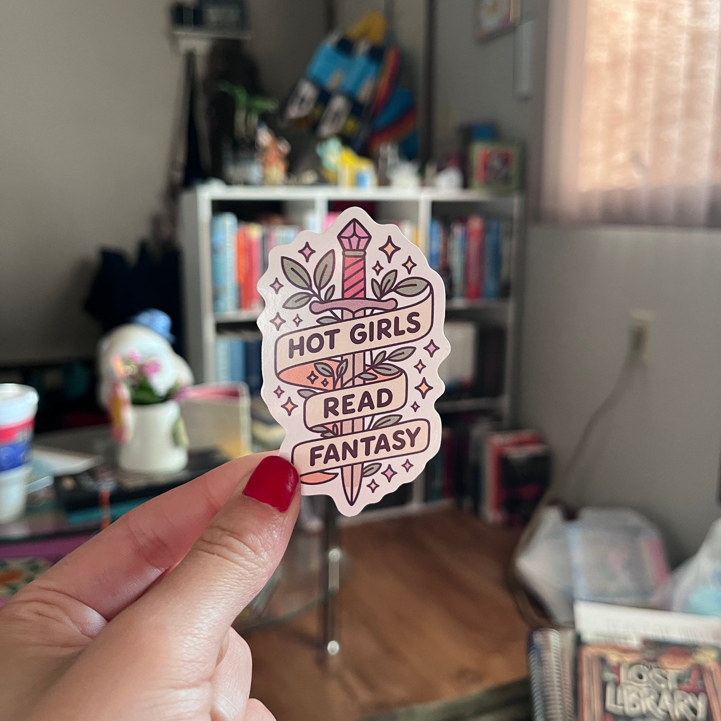 Hot Girls Read Fantasy 3" Vinyl Sticker