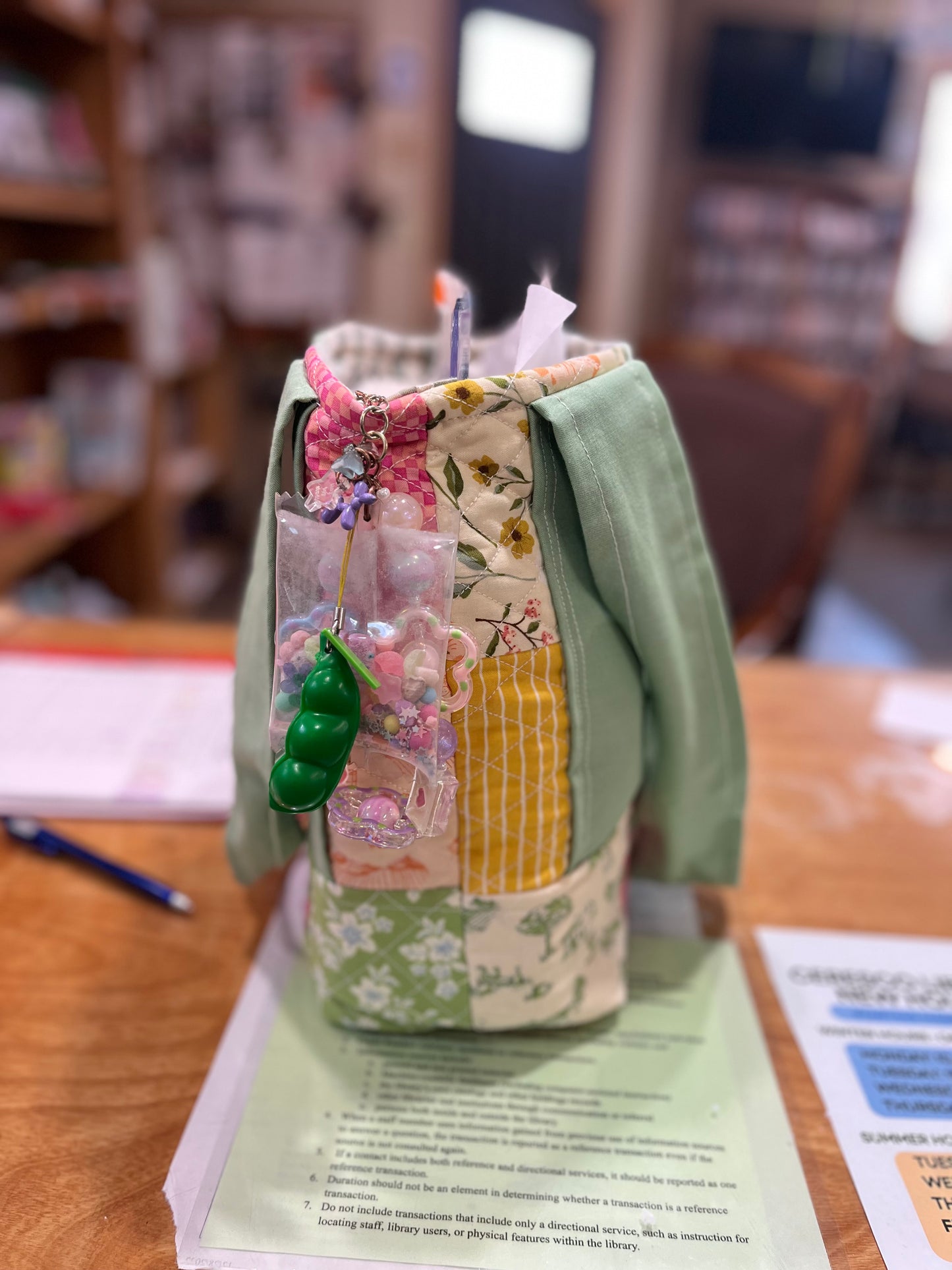 Farmer's Market Patchwork 1-of-1 Medium Quilted Tote