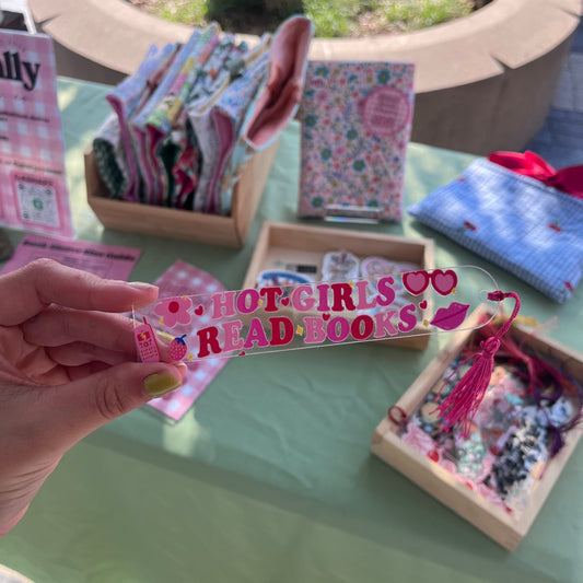 Hot Girls Read Books | Acrylic Bookmark
