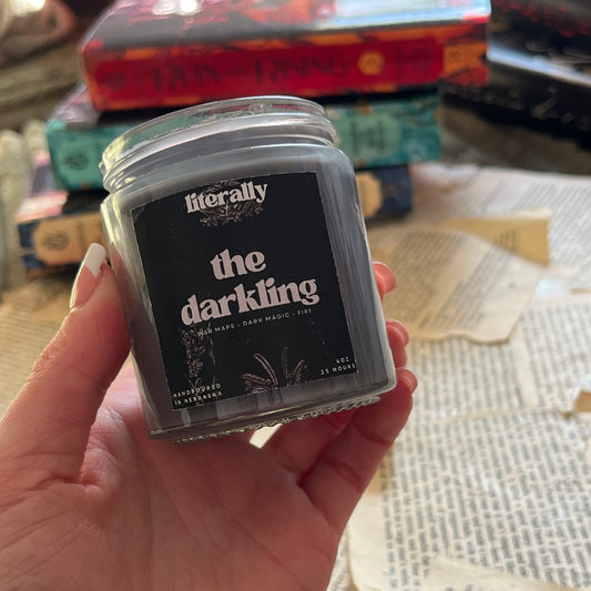 the Darkling | old books, amber, patchouli, & fire