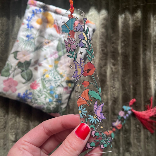 Butterfly Garden | Acrylic Bookmark