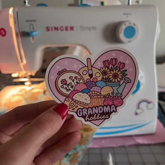 Grandma Hobbies Stickers
